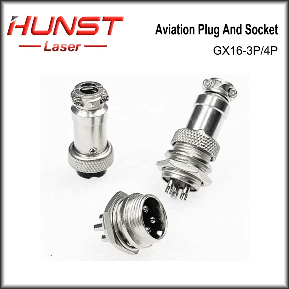 HUNST GX16-3P/GX16-4P Aviation Plug Connector Metal Butt Plug Suitable For Foot Pedals And Swivel Joints