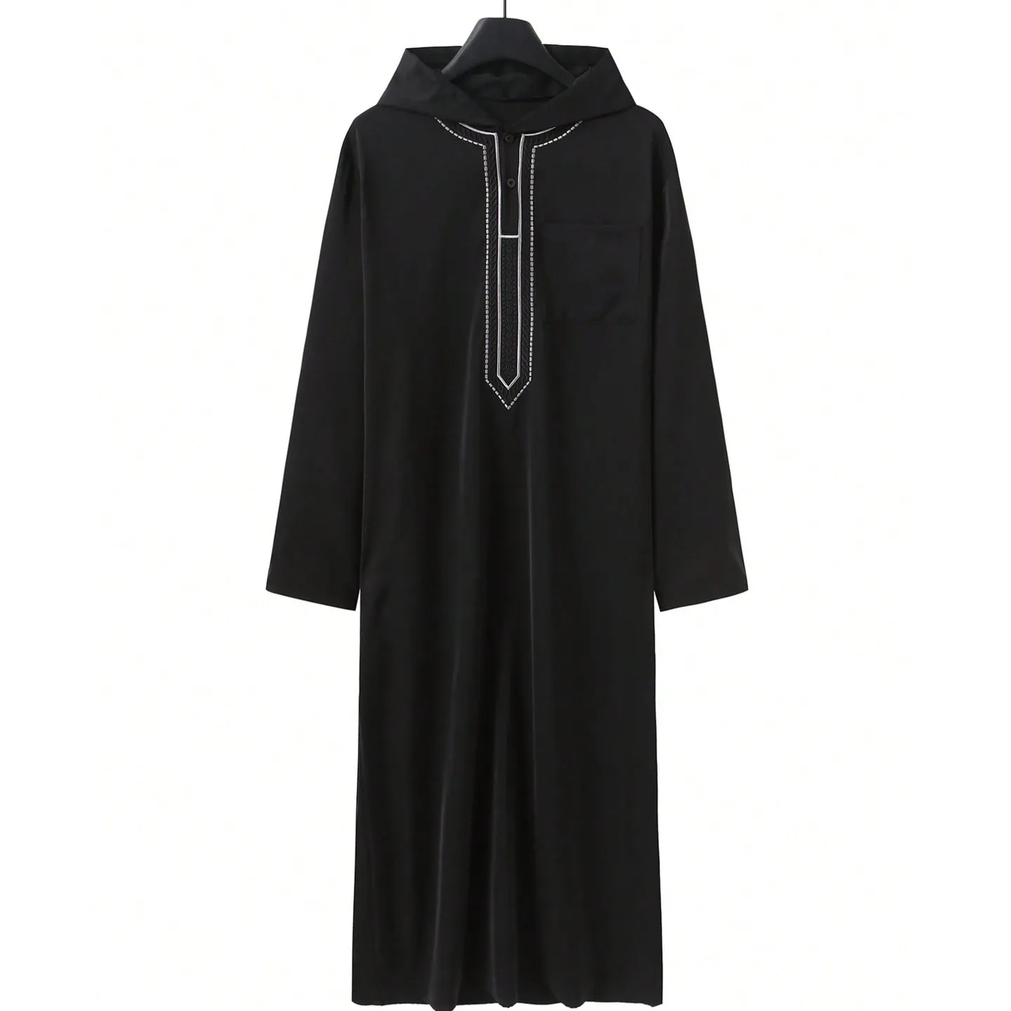 Hooded black a