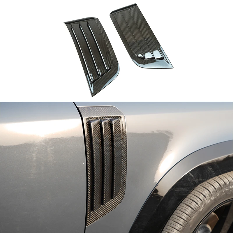 

Replacement Dry Carbon Fiber Car Side Air Flow Vent Cover For Land Rover Defender 2020- Presenet Fender Vent
