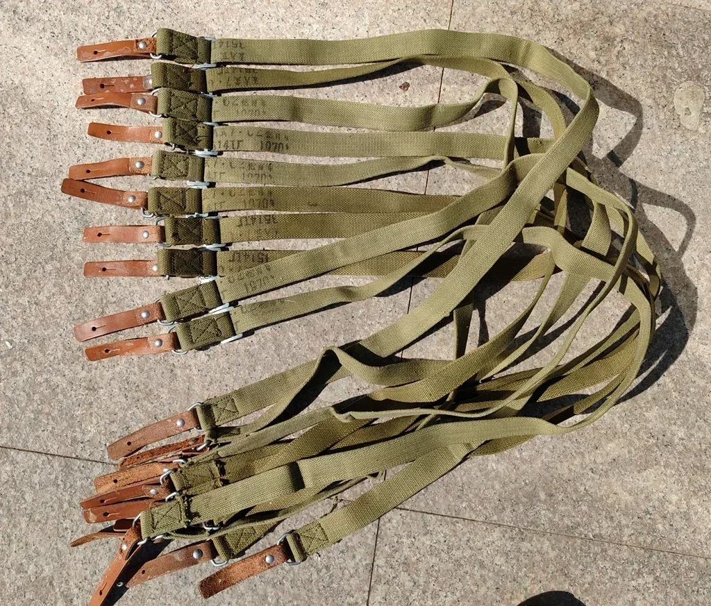 حمالة مسدس قماشية أصلية نادرة من SKS SURPLUS لعصر حرب فيتنام صينية PLA TYPE 56AK مع ختم مصنوع في السبعينيات #1