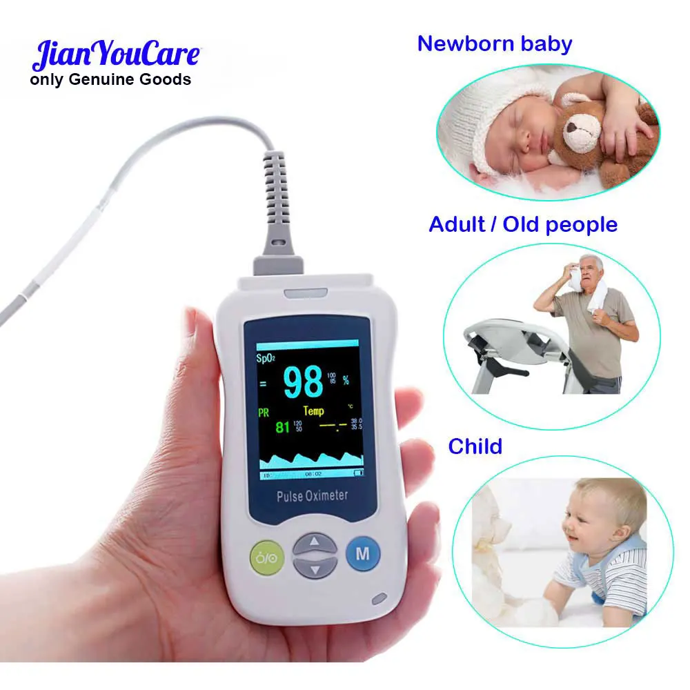 Medical Portable Handheld Pulse Oximeter For Adult Newborn Infant Neonatal Child Baby Kids Mini De Pulso OLED Fingertip Oximetro