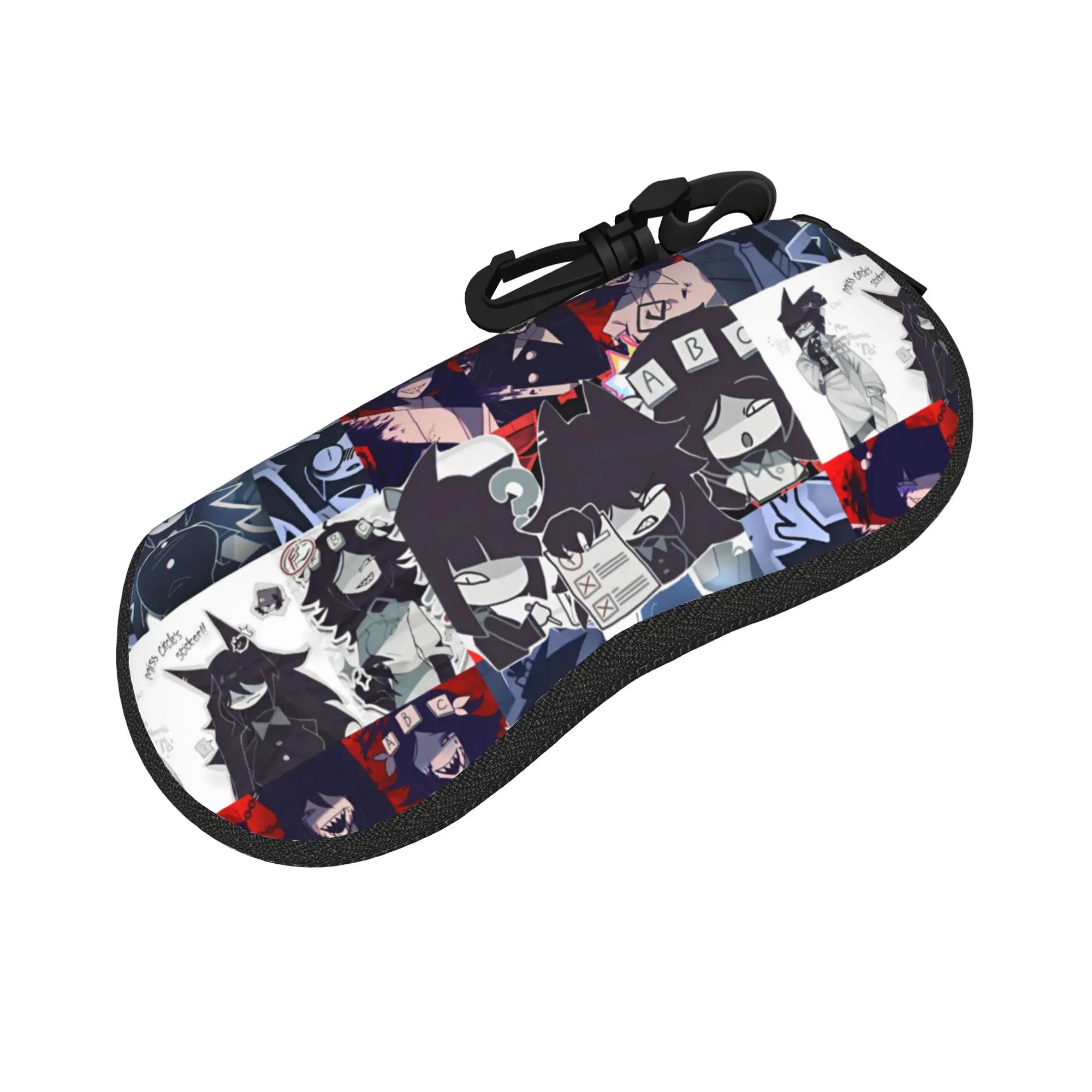 Cartoon Miss Circle Glasses Case Men Women Travel Accessories Fundamental Paper Education Eyeglasses Storage Box Sunglasses Box