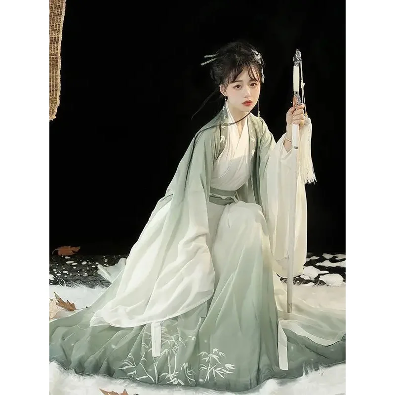 Wei jin dinastia hanfu estilo chinês cosplay traje unissex coleiras cruzadas elegante terno tradicional