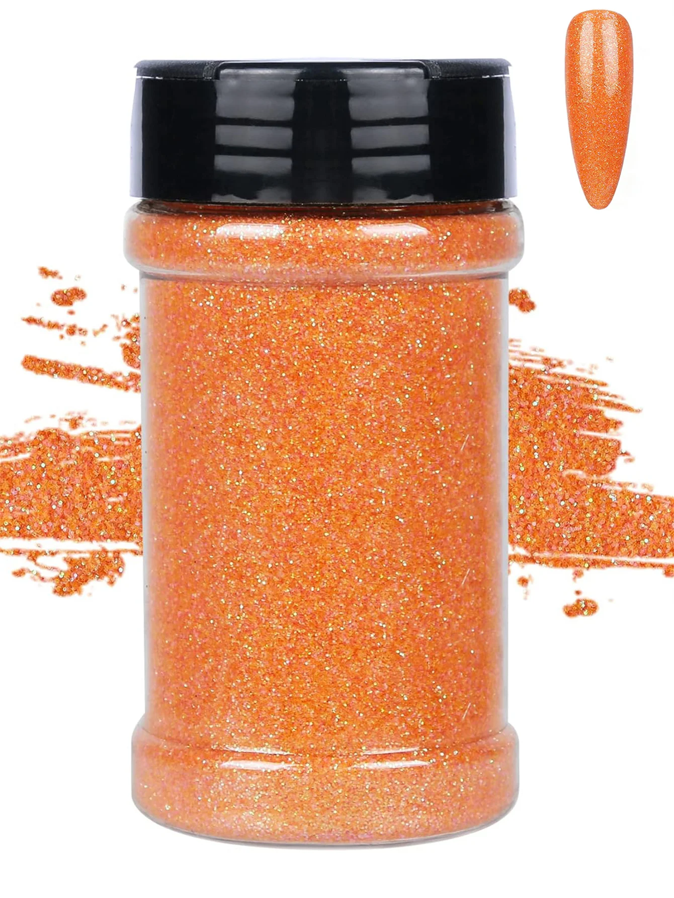 Feiner irisierender Glitzer für Bastelarbeiten | 1/128" Halloween, PET-Flocken, Bastel-Pailletten, Epoxid-Chips für Kürbisse, Epoxidharz, Nägel, Gel – Detail 13