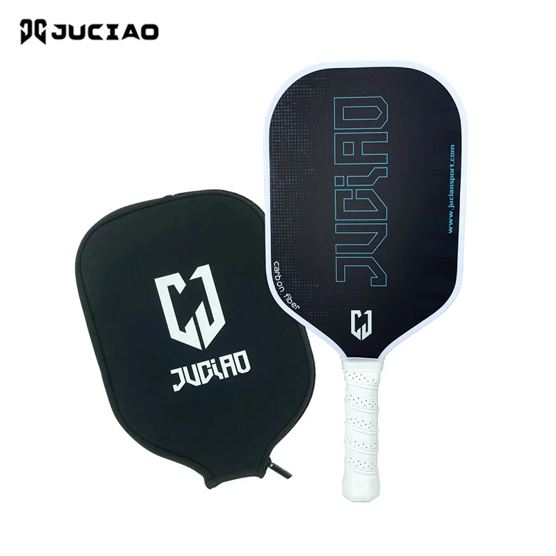 

Juciao Pickleball Paddle Carbon Fiber Surface 16MM Pickleball Paddle Lightweight Honeycomb Core Paddle Cushion Comfort Grip