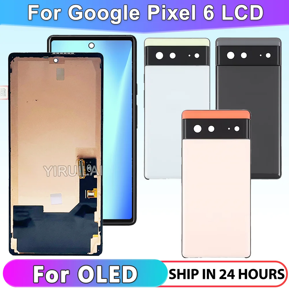 aaa-quality-oled-for-pixel6-gb7n6-g9s9b16-lcd-with-frame-for-google-pixel-6-display-touch-screen-digitizer-assembly-replacement