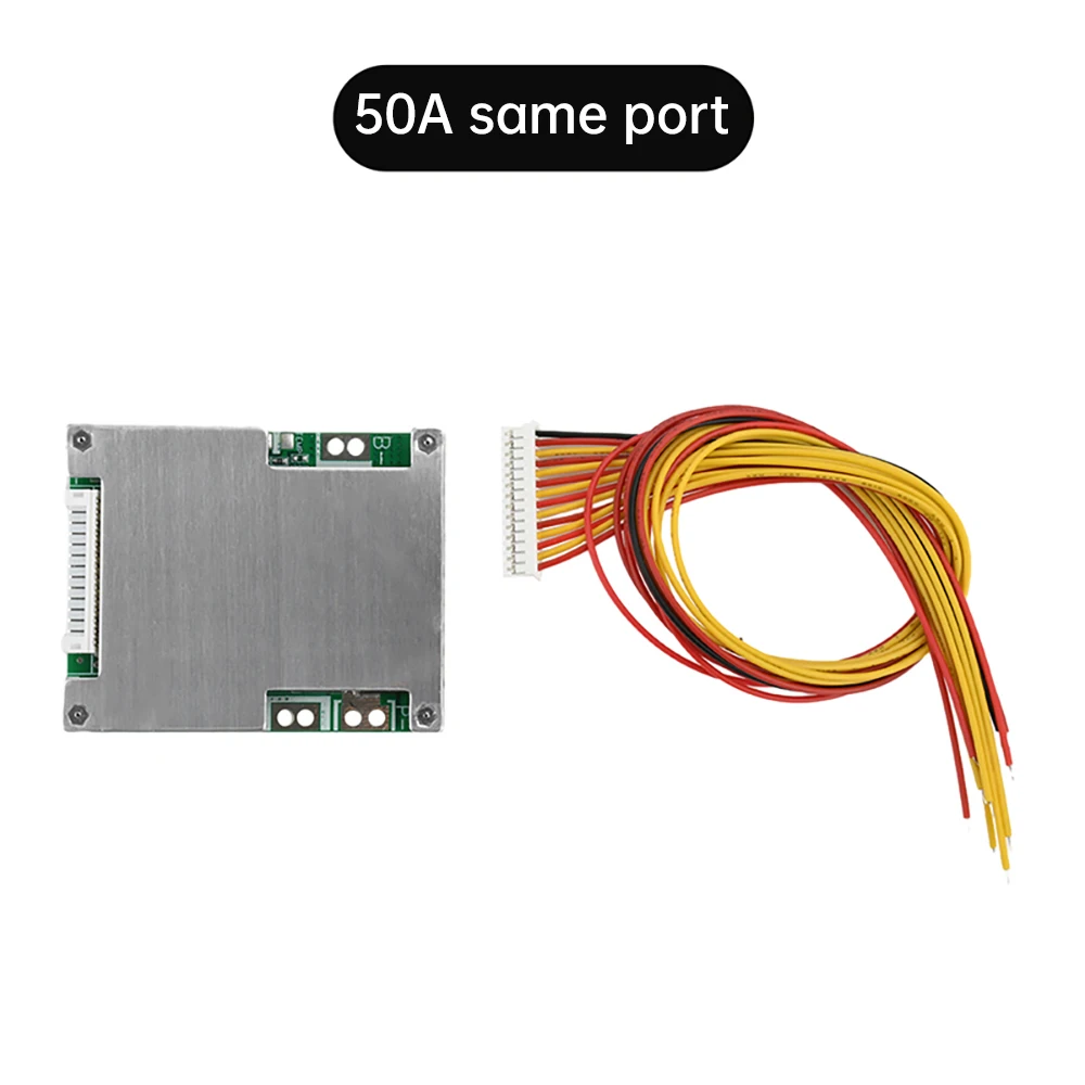 13S 50A 60A Li-ion Battery Protection Board Split Rechargeable EV Battery Protection Board with Equalizer Module 48V