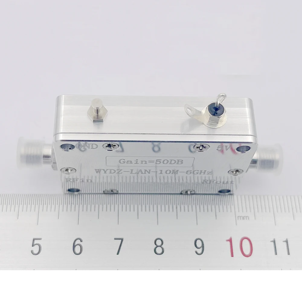 10MHZ-6GHz 50db Gain High Flatness Amplifier LAN RF POWER Amplifier Drive Signal Receiver Drone Image Transmission Hackrf One