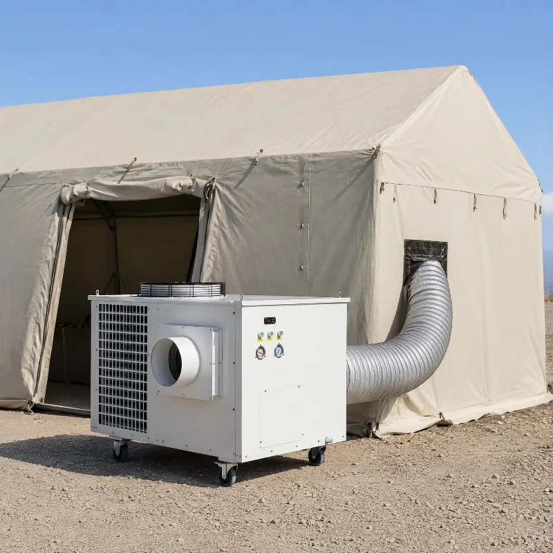 Airo Portable Inverter Tent Air Conditioner with Automatic Control Remote for Extreme Heat Response Long Flexible Duct Outdoor