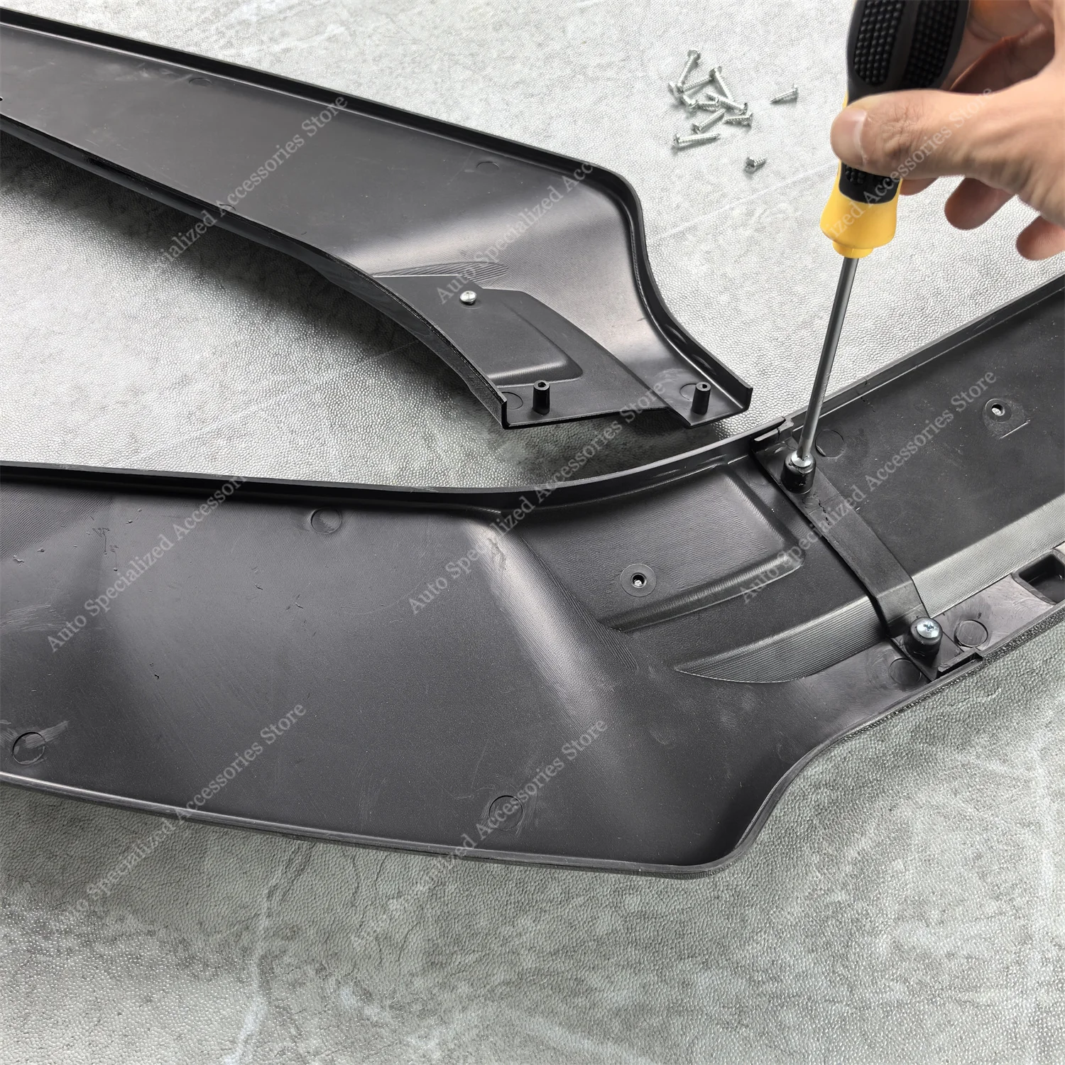 Front Bumper Lip Spoiler Splitter Diffuser Retrofit For Ford Fiesta MK8 ST ST-line 2017-2021 Pre-Lci Styling Bodykits Tuning view 6
