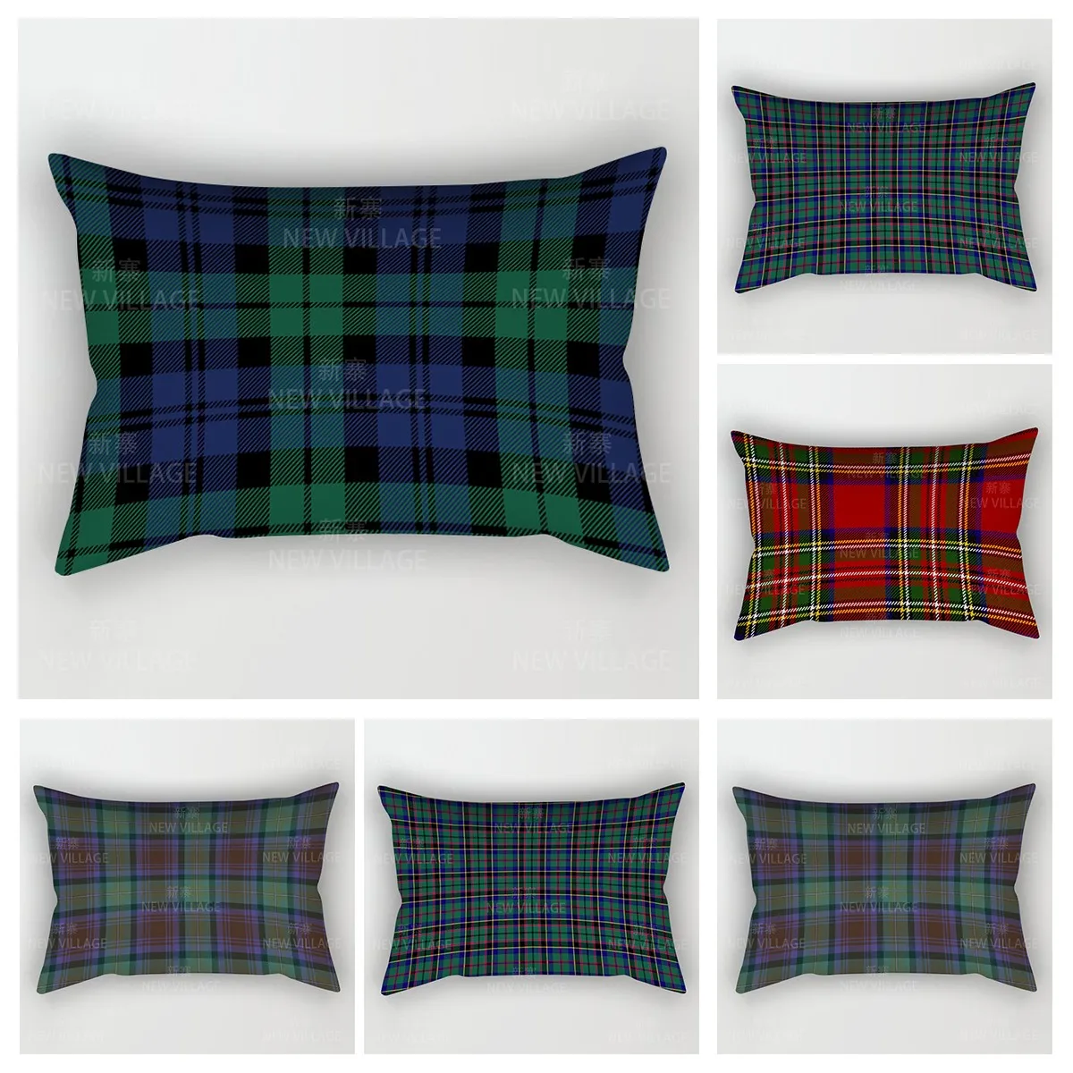 Simple line checkered pillowcases sofa cushion covers home decoration pillowcases can be customized for you at 30x50 40x60 50x80