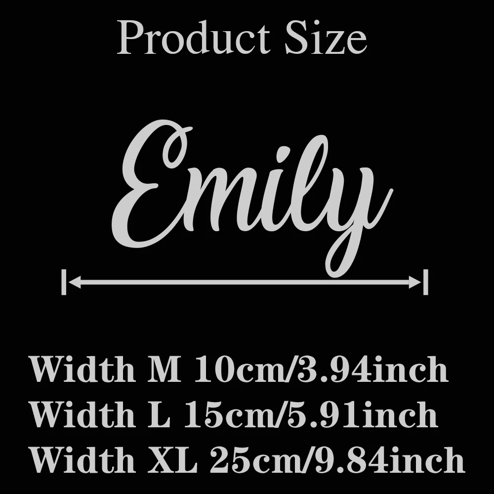 1pc NEW Personalize Custom Name Emily Home Decorations Pvc Decal For Bathroom Wall Decoration Murals