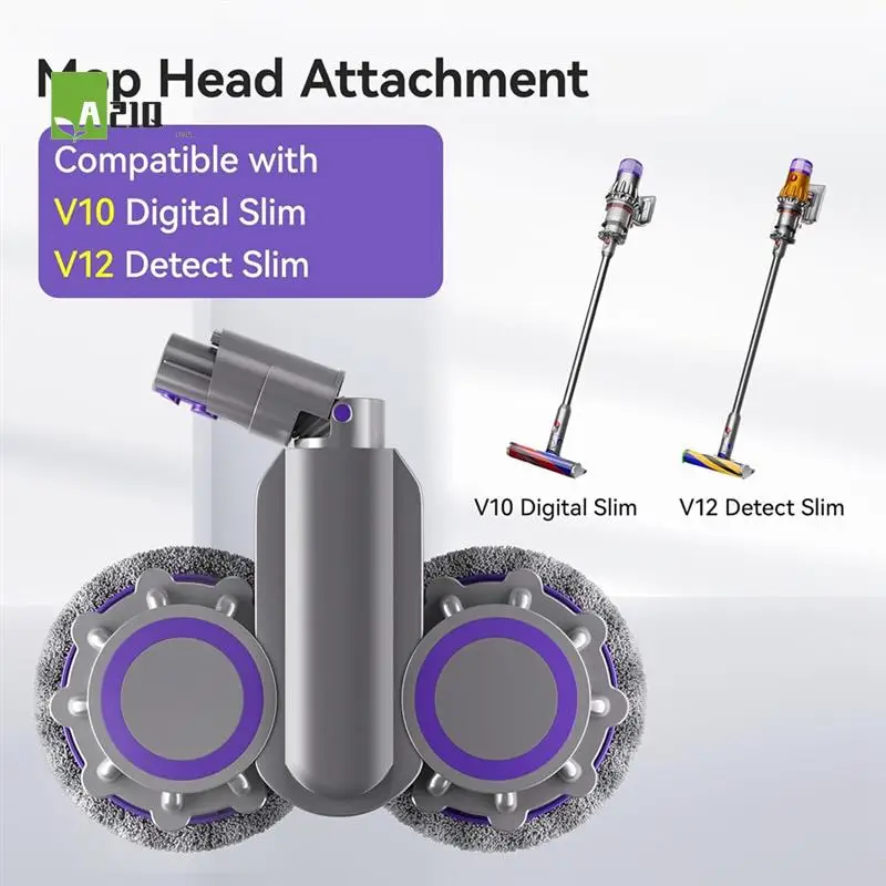 

A21Q-для Dyson V10 Digital Slim V12 Detect Тонкие пылесосы для сухой и влажной уборки, головка швабры, беспроводной пылесос, аксессуары