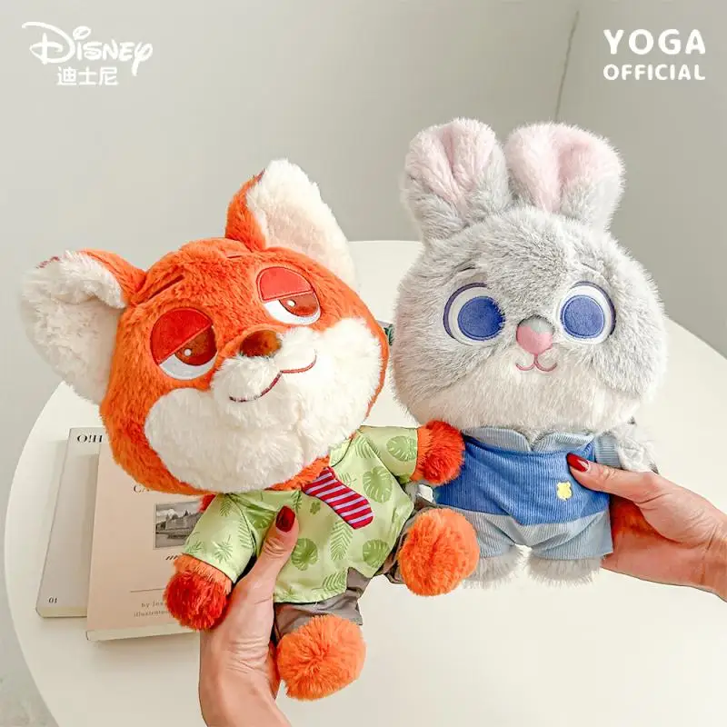 Kawaii Disney Zootopia Nick Wilde Judy Hopps Plush Doll Keychain Pendant Cartoon Cute 6-25Cm Doll Toy Ornaments Backpack Gift