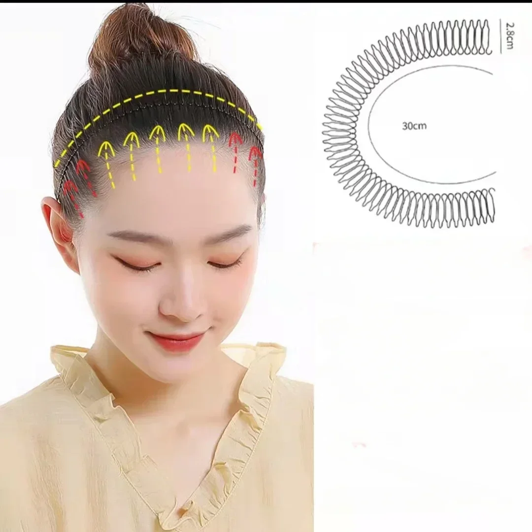 Women Invisible Broken Hair Hairpin Adult Tiara Tools Roll Curve Needle Bangs Fixed Insert Comb Professional Styling Accessories