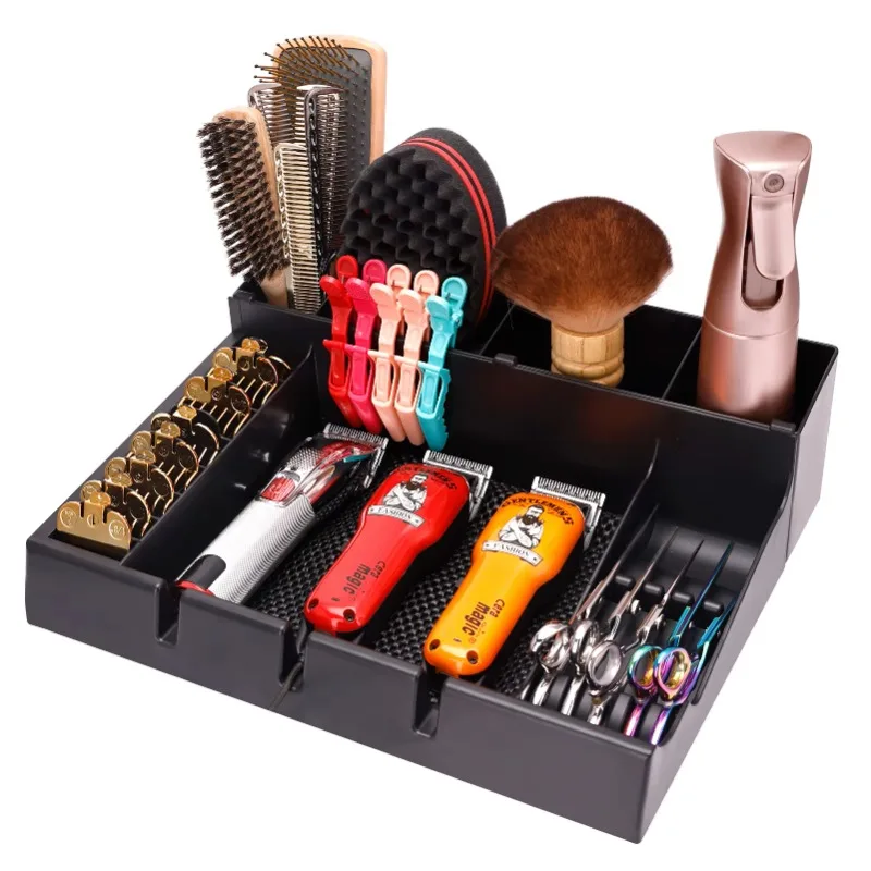 

Barber Shop Multifunctional Bracket Scissors Accessories Tray Rack Hairdressing Scissors Comb Storage Box