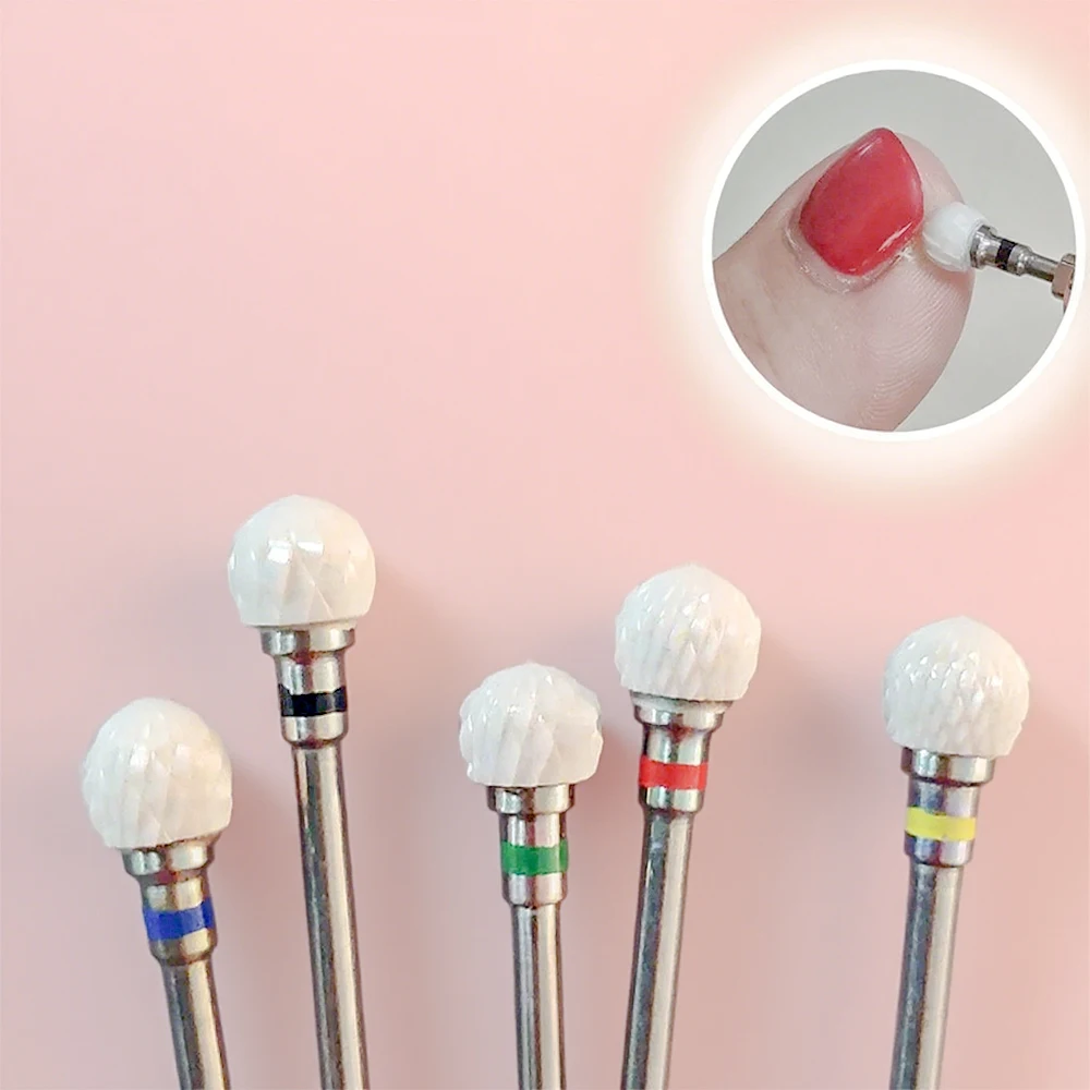 لقم مثقاب أظافر من السيراميك لإزالة مسامير القدم وتلميع الأظافر وأدوات مانيكير وباديكير احترافية #5