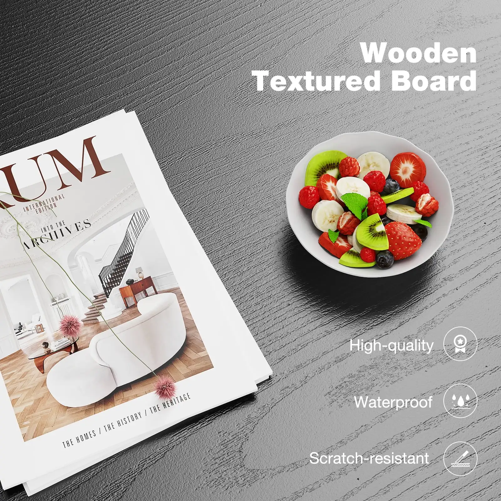 Modern Lift-Top Coffee Table for Living Room - Adjustable Height Convertible Center Table with Storage, Espresso Finish, Black