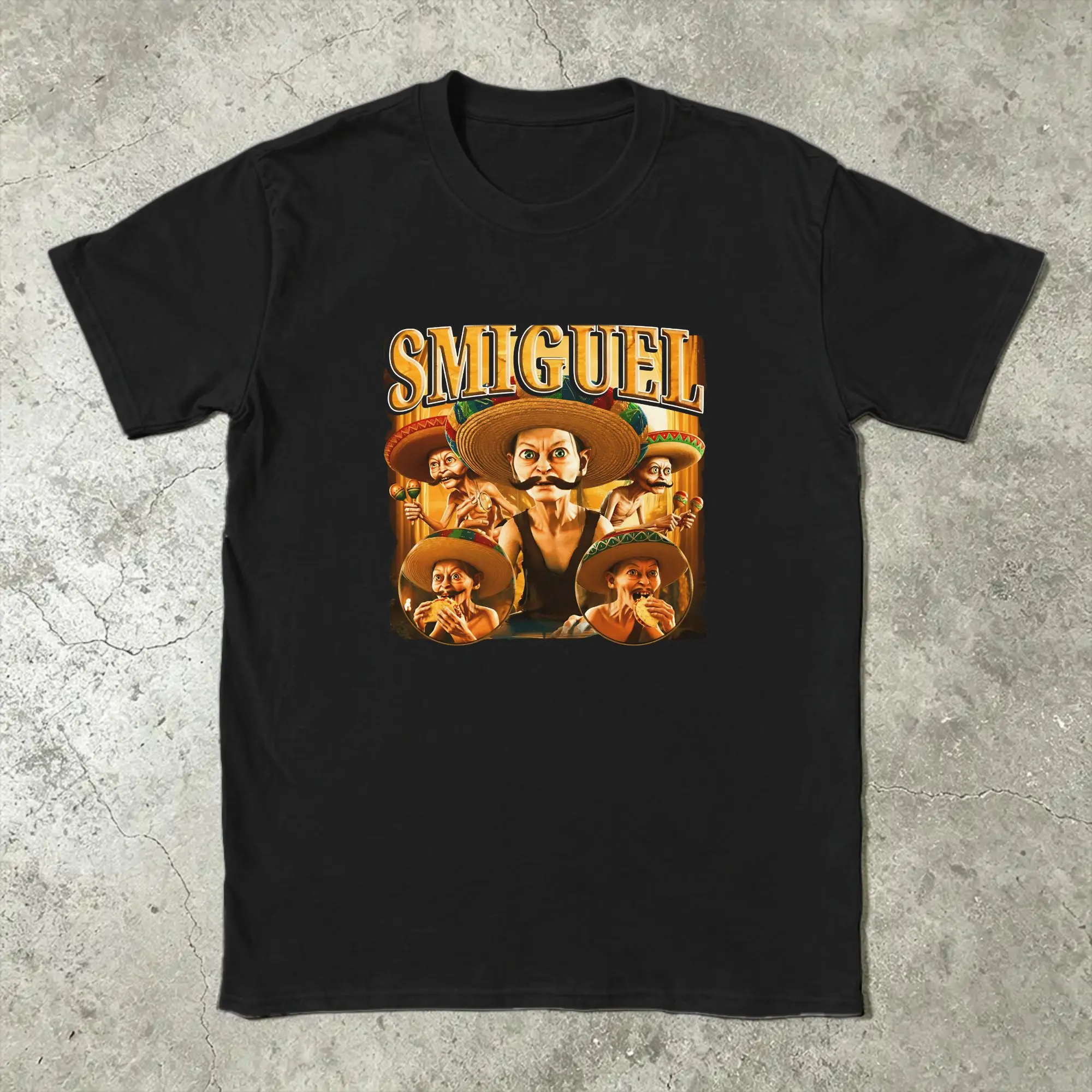 Smiguel Mexican Sombrero Mexican Culture Mashup T Shirt Summer  Harajuku T Shirts Men 6XL Tees Short Sleeve Street Style Tops