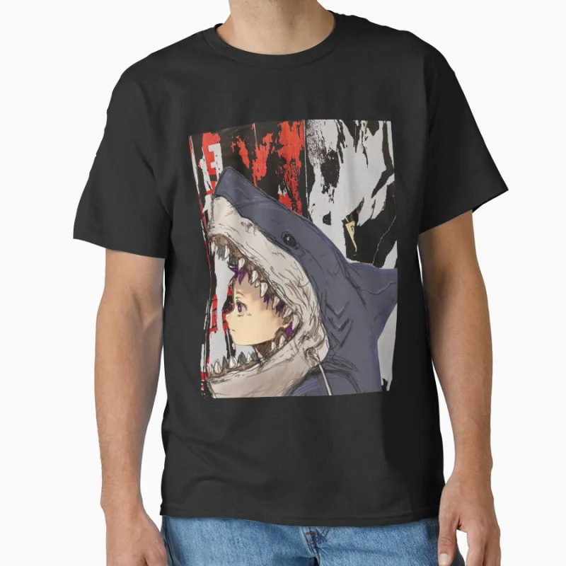 

Dorohedoro Ebisu in Costume 80s vintage gift 90s Manga caiman Gothic Comics kaiman Anime T-shirt large size Tops S-6XL