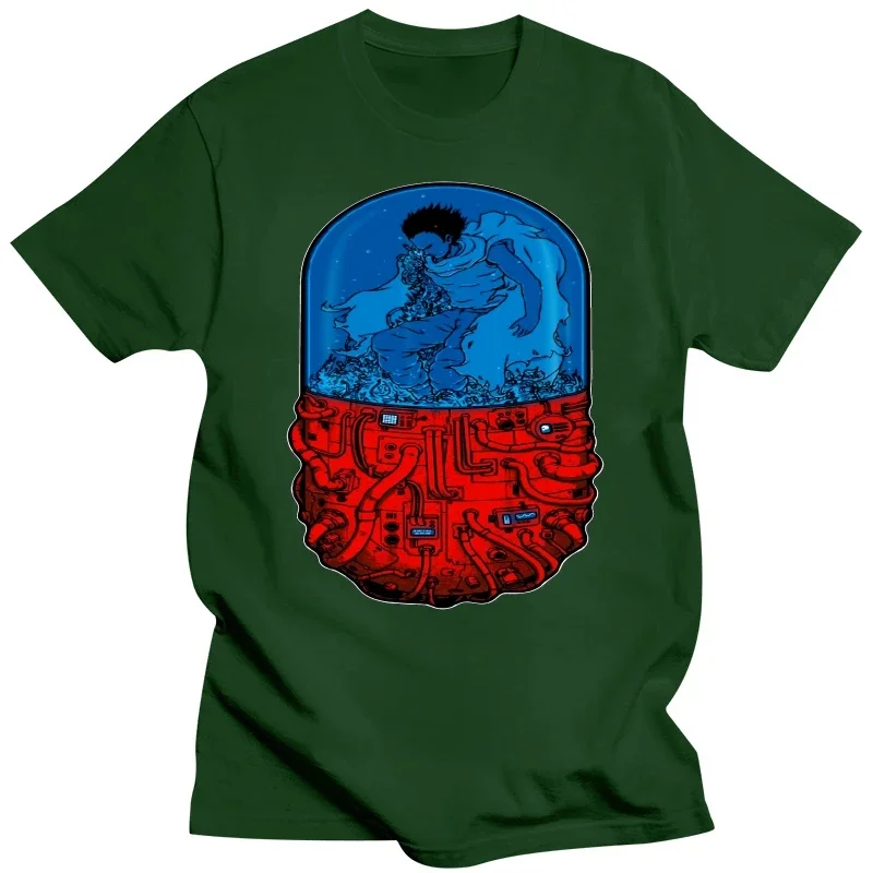 Japan Anime Akira men T Shirt Tetsuo Kaneda Neo Tokyo Tee Man Cool Fashion Short Sleeves Mens Designer cotton tshirt