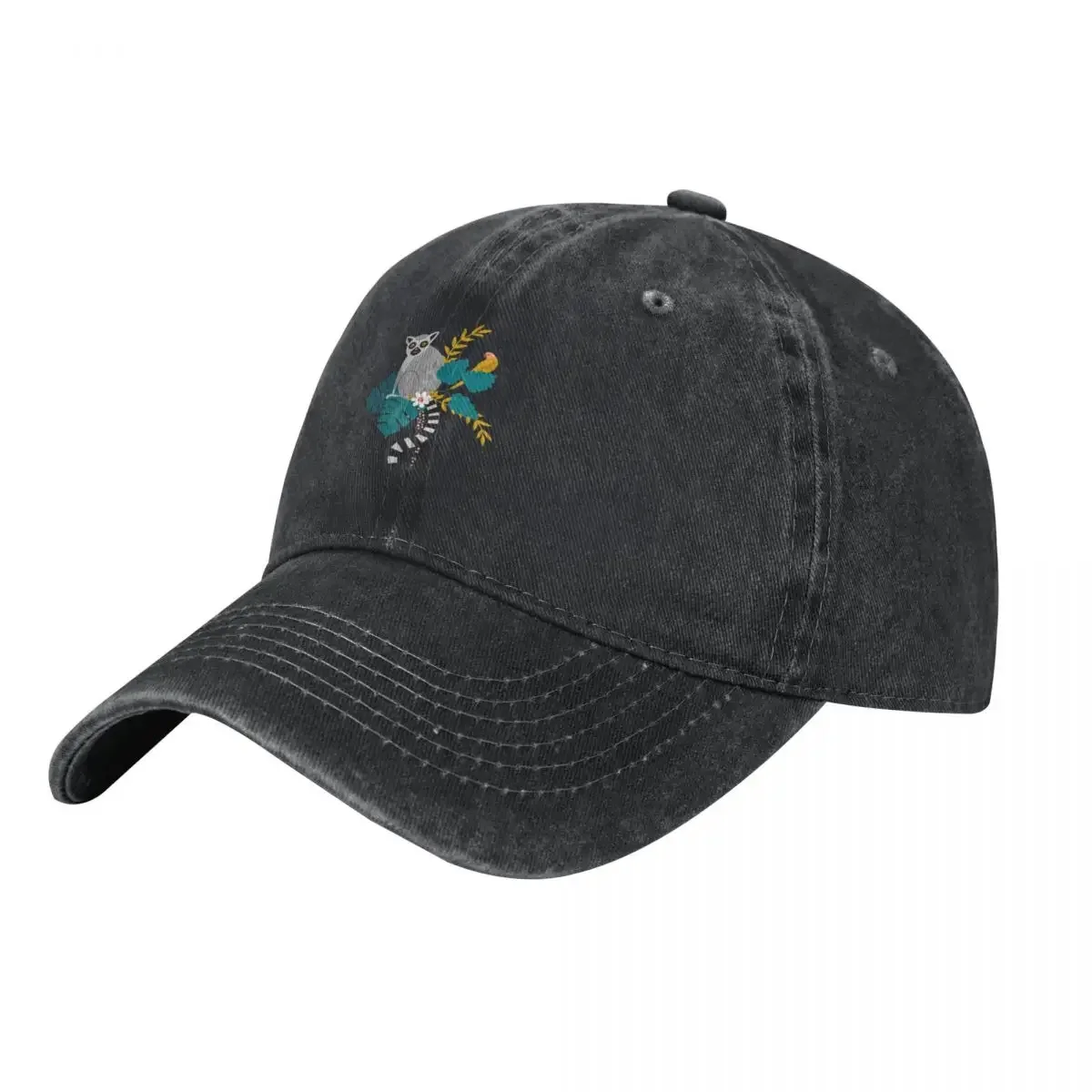 Lemurs in a Blue Jungle Baseball Cap fashionable sun hat funny hat Men's Hats Women's