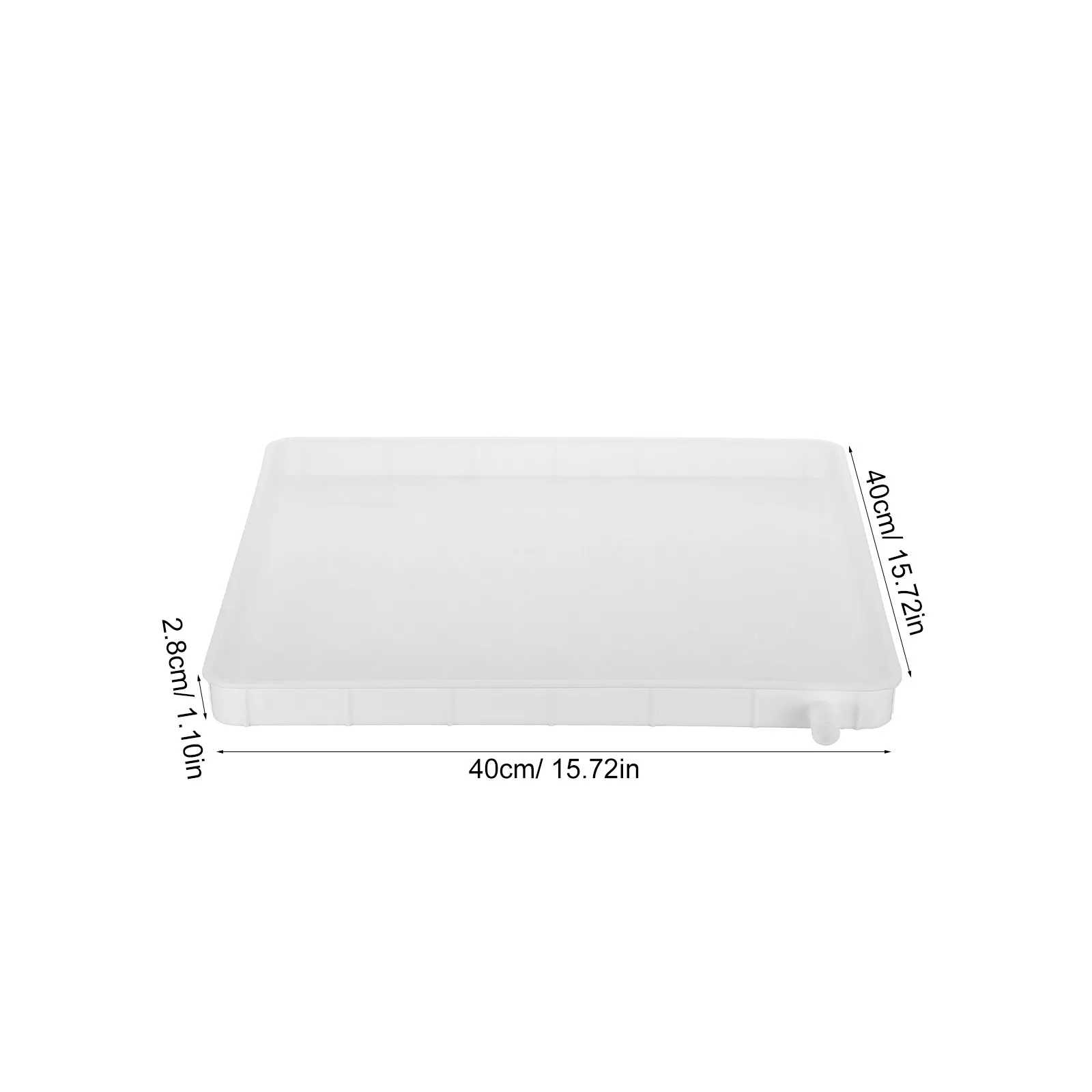 Ac Condensate Drain Pan Plastic Water Drip Tray Drain Container Condensate Collection Unit Drain Hole Air Conditioner Accessory