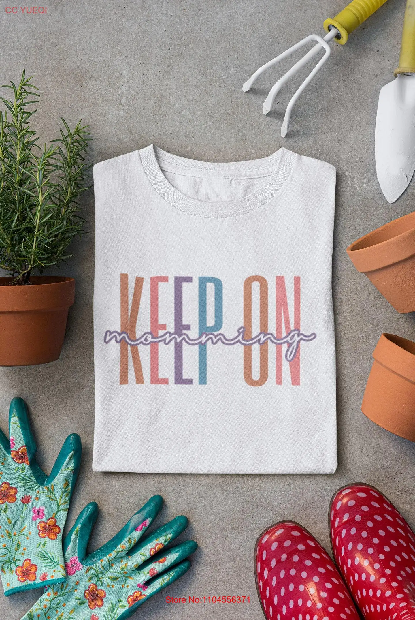 Camiseta Keep On Momming para el día de la madre, cumpleaños, regalo para mamá, mamá Extra grande, te amo, mangas largas o cortas