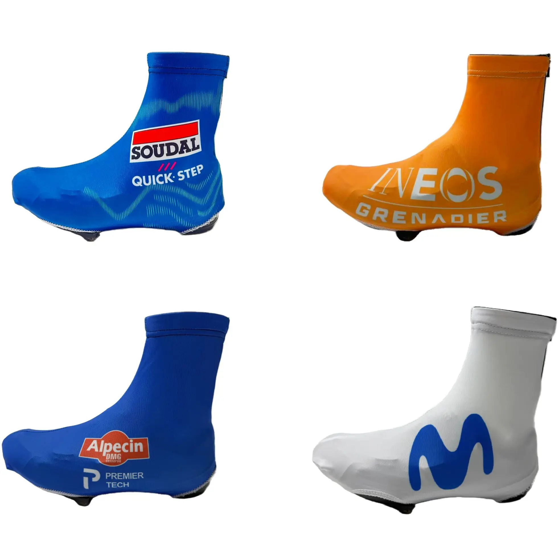 Cubrezapatillas de Ciclismo SUMMER/WINTER FLEECE 2026 QUICK STEP INEOS ALPECIN MOVISTAR