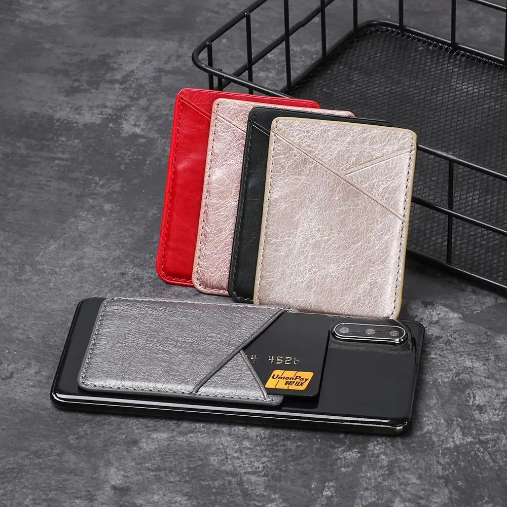 

New Leather Adhesive Sticker Cellphone Pocket Wallet Case Bag Pouch Card Holder
