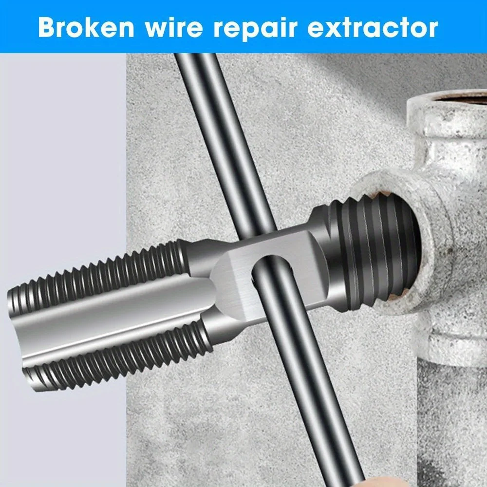 

Double Head Screw Extractor Drill Bits Set Damaged Water Pipe Broken Bolt Screws Remover Tools Faucet Valve Thread Repair Taps