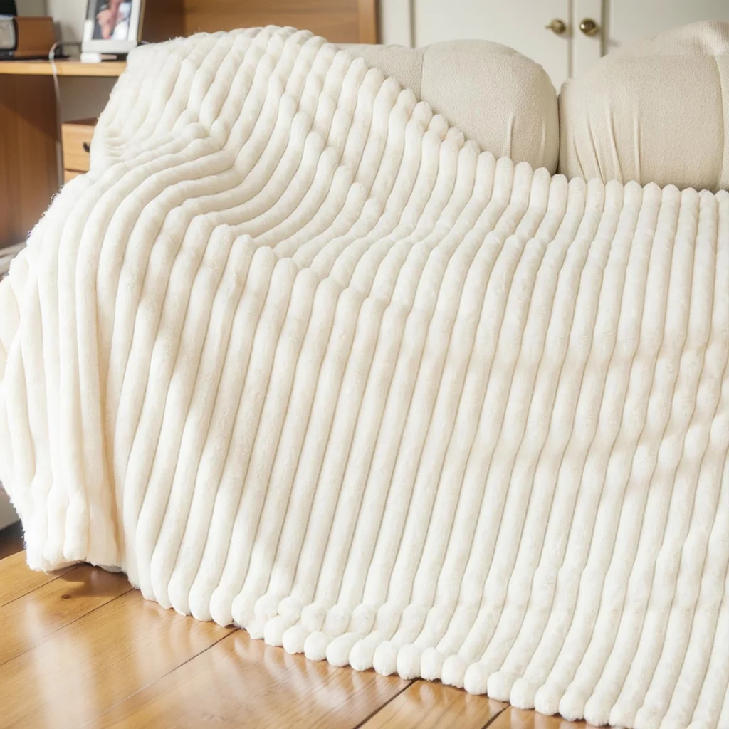 Thicken Winter Throw Blanket Faux Fur Plush Bed Fleece Fluffy Soft Knee Sofa Blanket Double Layer Stitch Bed Blankets