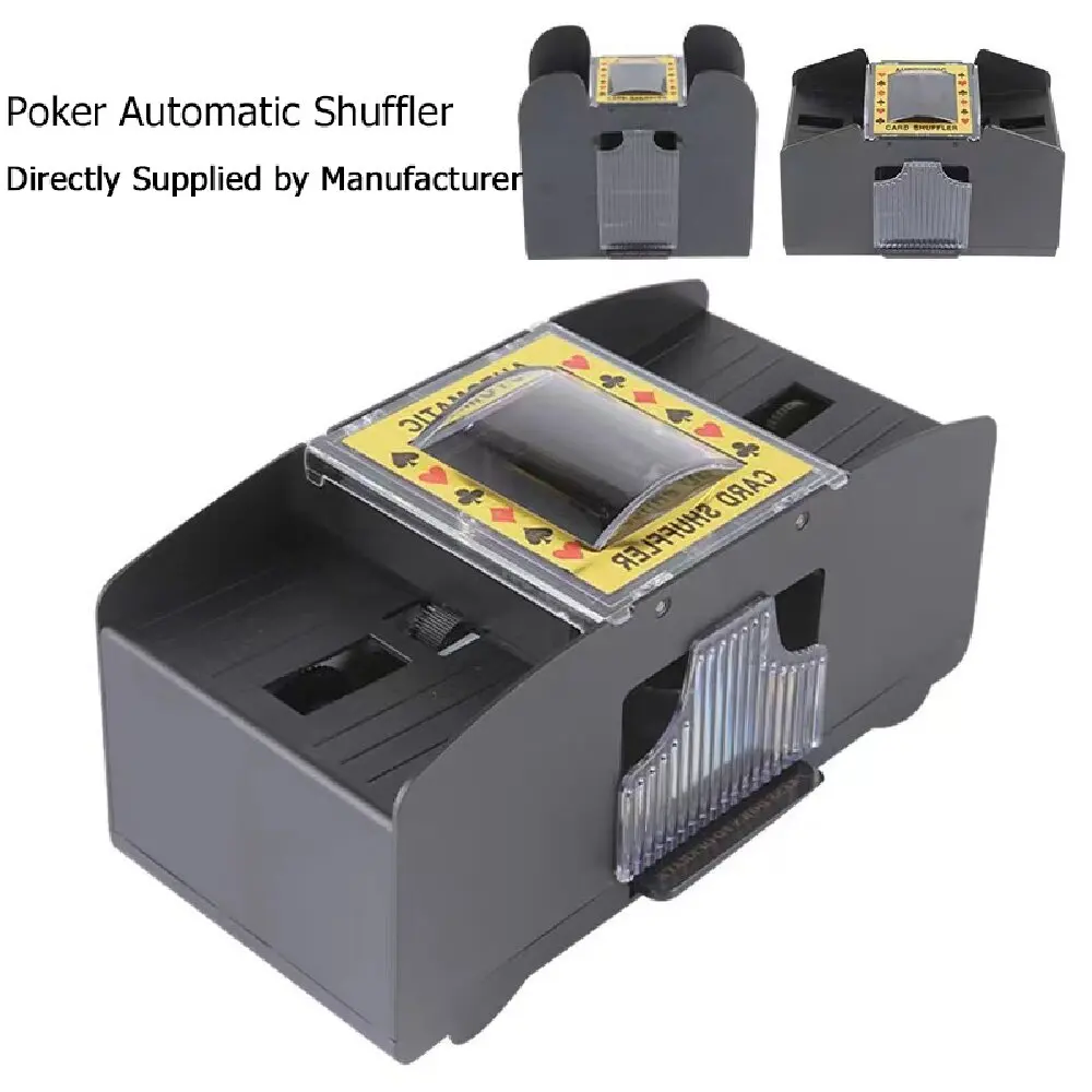 1-2 Decks Automatic Card Shuffler Battery-Operated for UNO Phase10 Poker Card Game Poker Home Card Games Blackjack Party Clu