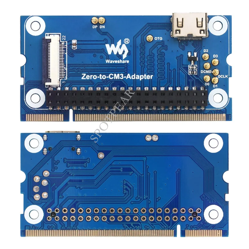 Raspberry Pi Zero 2 W to CM3 Adapter CM3+ Adapter board converted from RPI zero 2w