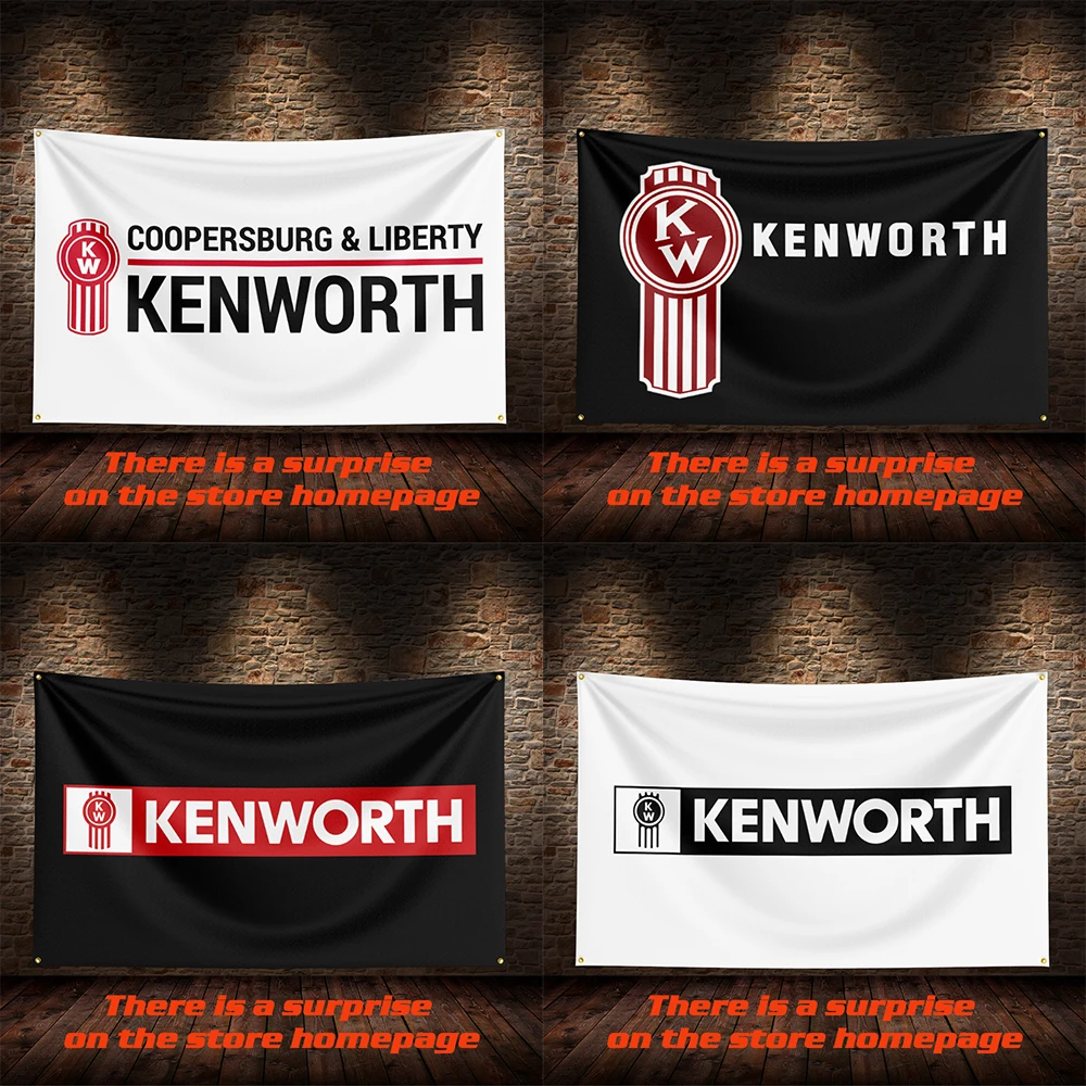 3 X 5 FT K-Kenworths Flag Polyester Printed Car Flag Hanging Flag for Room Garage Living Room Home Garden Decoration