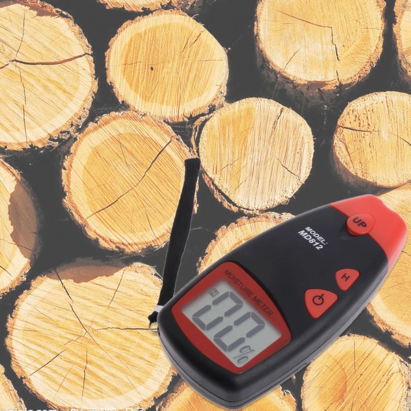 Digital Wood Moisture Meter MD812 Professional 0~99.9% Timber Hygrometer Portable Tool LCD Display Timber Damp Dropshipping