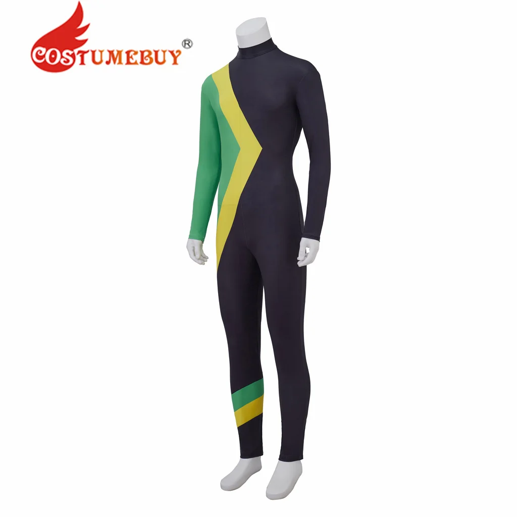 Mono de LICRA para hombre adulto, traje de equipo Bobsled jamaiquino para Halloween