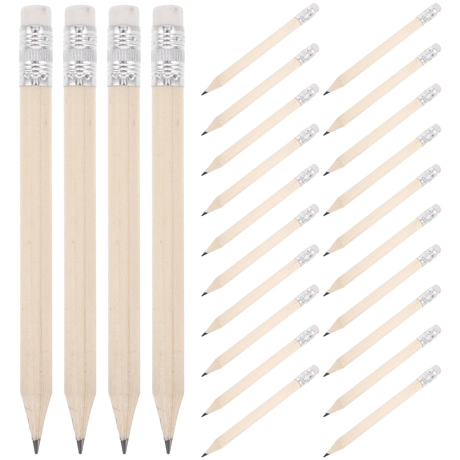 Short Pencil Erasable Pencils Log Writing for Kids Small Toddler Students Drawing