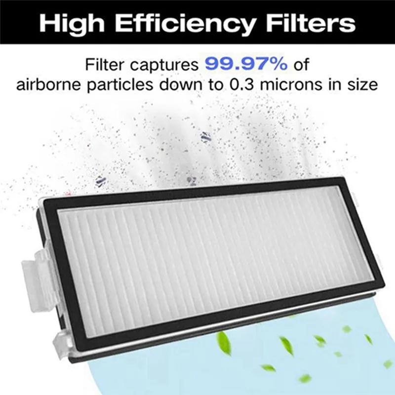 A92P روبوت فراغ الملحقات عدة ل Roborock Qrevo ماستر/سليم استبدال أجزاء فرشاة جانبية فلتر HEPA ممسحة وسادة كيس لجميع الغبار #3