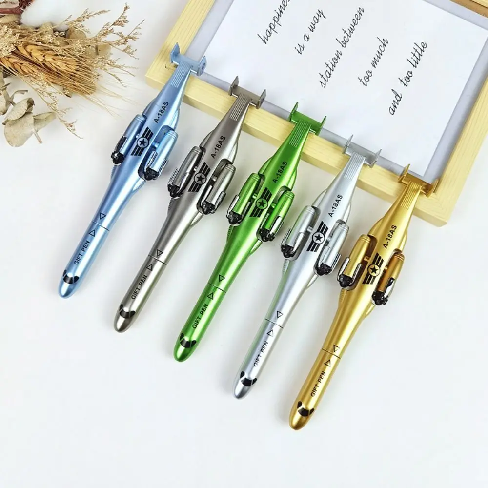 Creative Aircraft Airplane Gel Pen Fashion Rleaxing Deformation Toy Funny Foldable Ballpoint Pen Children's Day gift