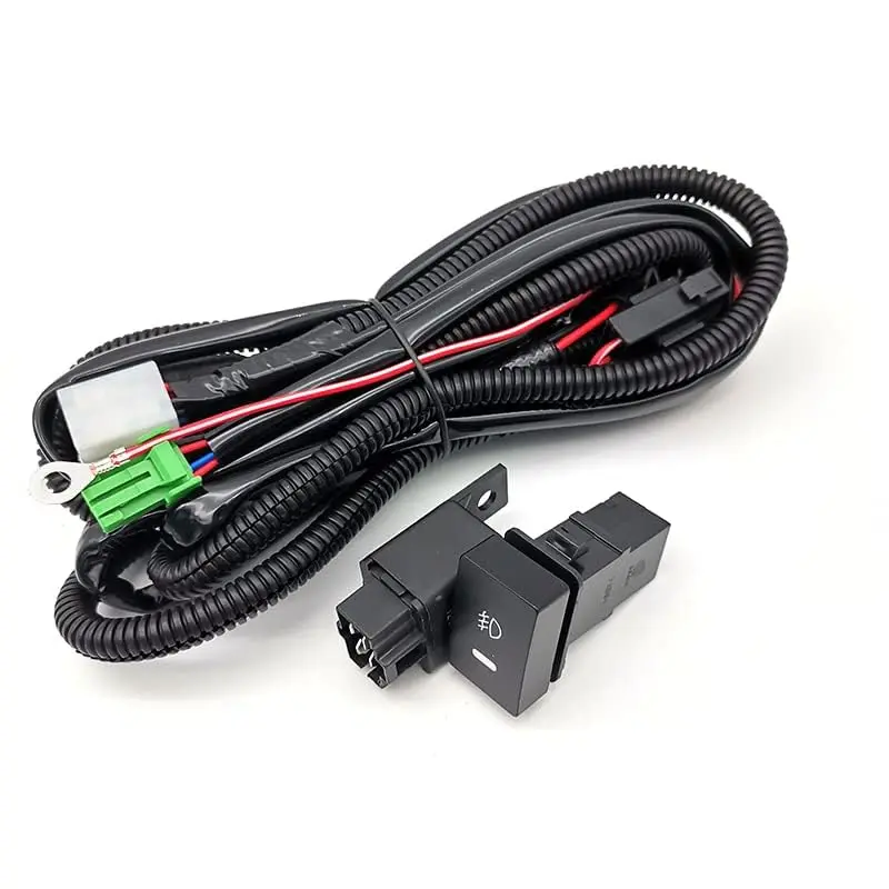 H11 Fog Light Wiring Harness Switch Kit w/ 12V 40A Relay For Acura Honda Nissan