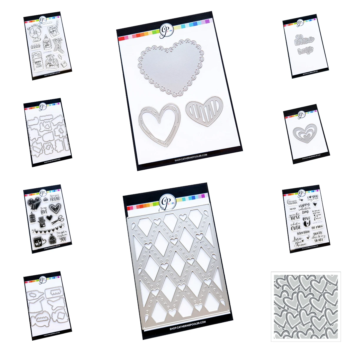 

Valentine's Day Stack of Hearts Dies Metal Cutting Dies Stamps Stencil For DIY Scrapbooking Greeting card Embossing Template