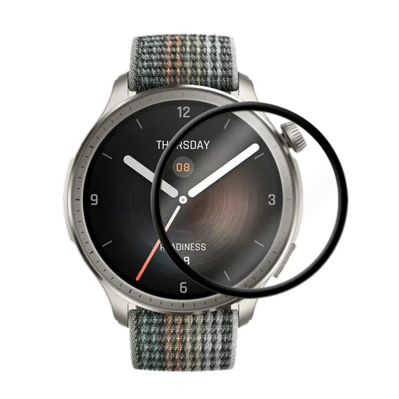 For Amazfit Balance SmartWatch Ultra Clear Full Cover 3D Curved Plating Soft PMMA PET Film Screen Protector -Not Tempered Glass