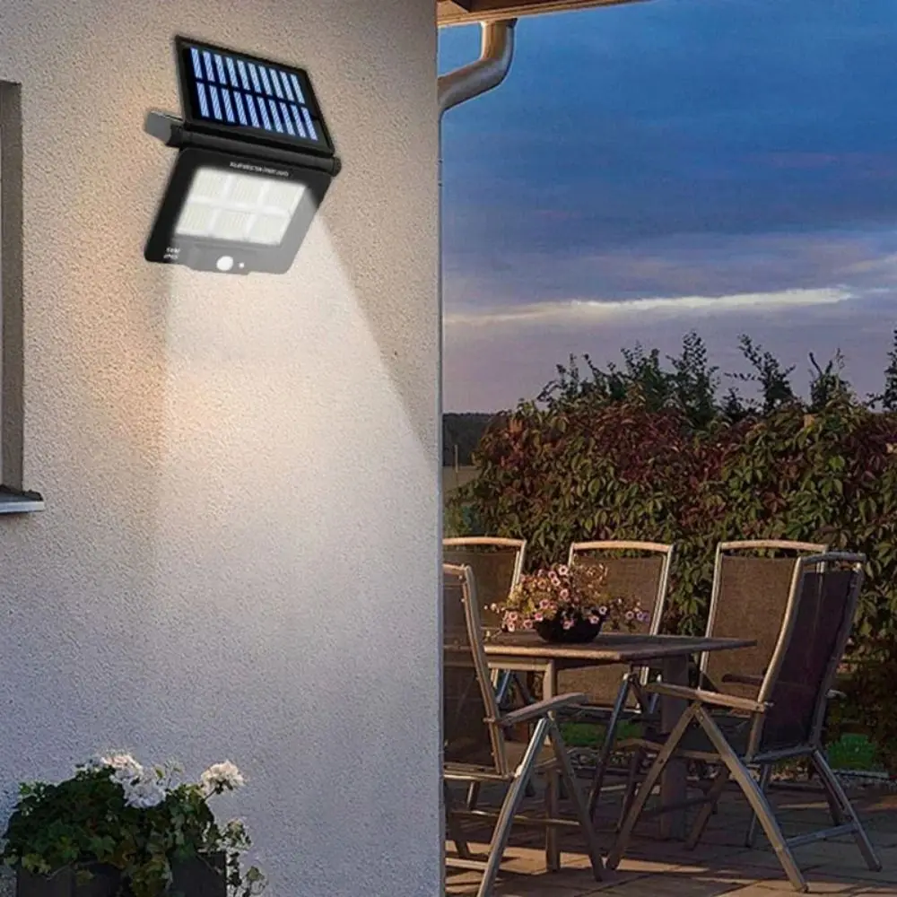 Foldable LED Solar Light 360 Degree Rotation IP65 Waterproof Outdoor Wall Lamp Adjustable Remote Control Solar Street Floodlight