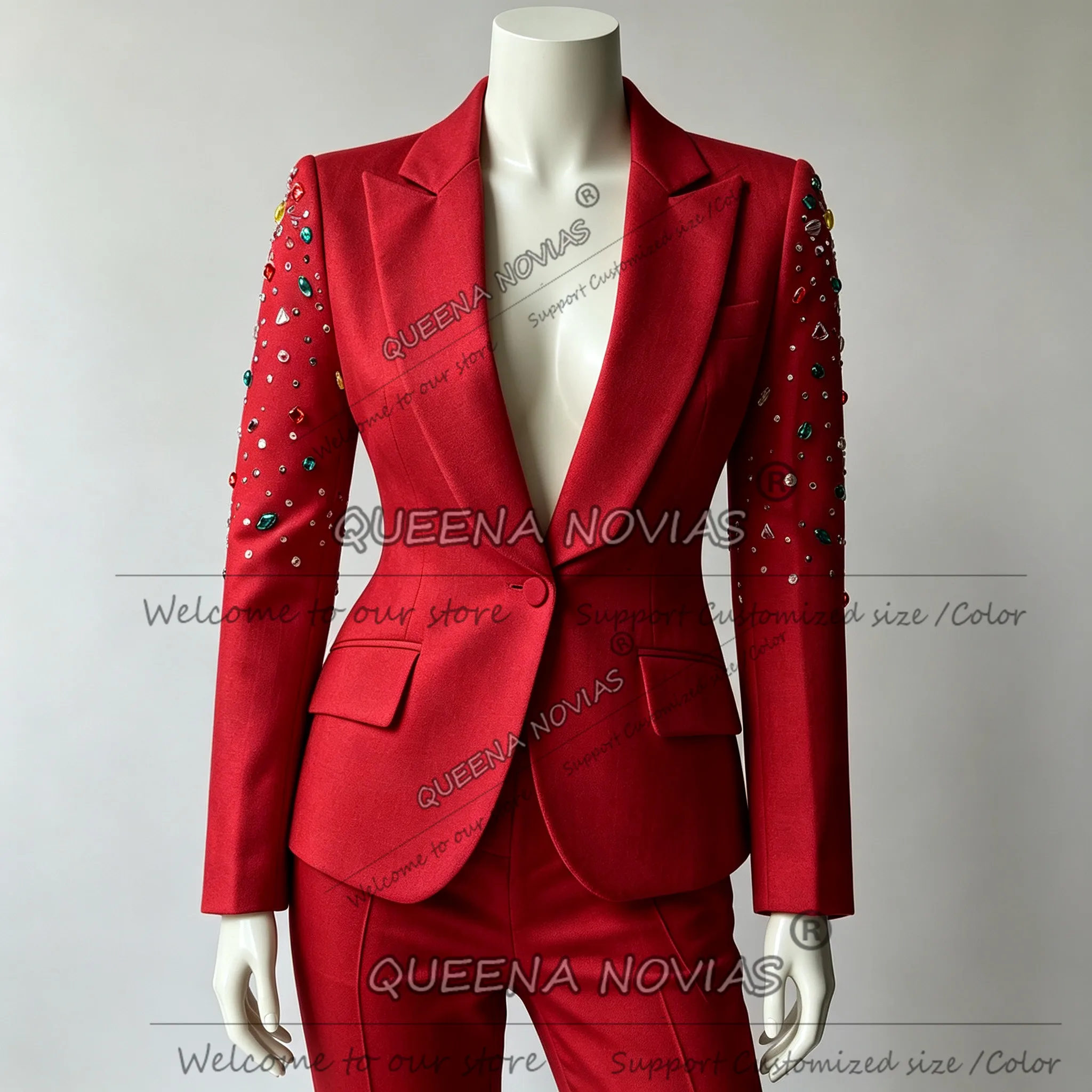 Vintage Women'S Formal Wear - Elegant Diamond Beading Bride's Mother Dresses