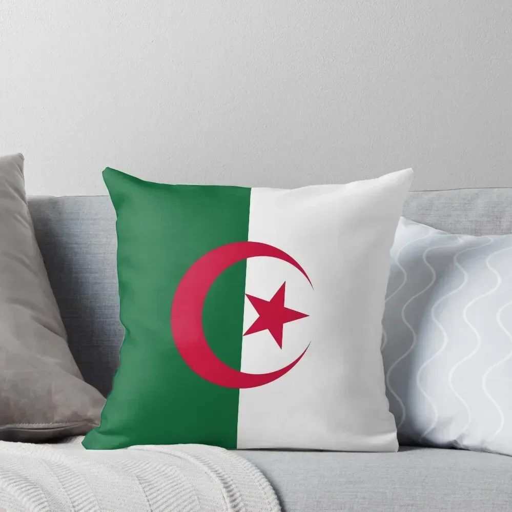

Flag of Algeria Throw Pillow Decorative pillowcase Luxury Sofa Cushions Decorative Cushions christmas supplies pillow