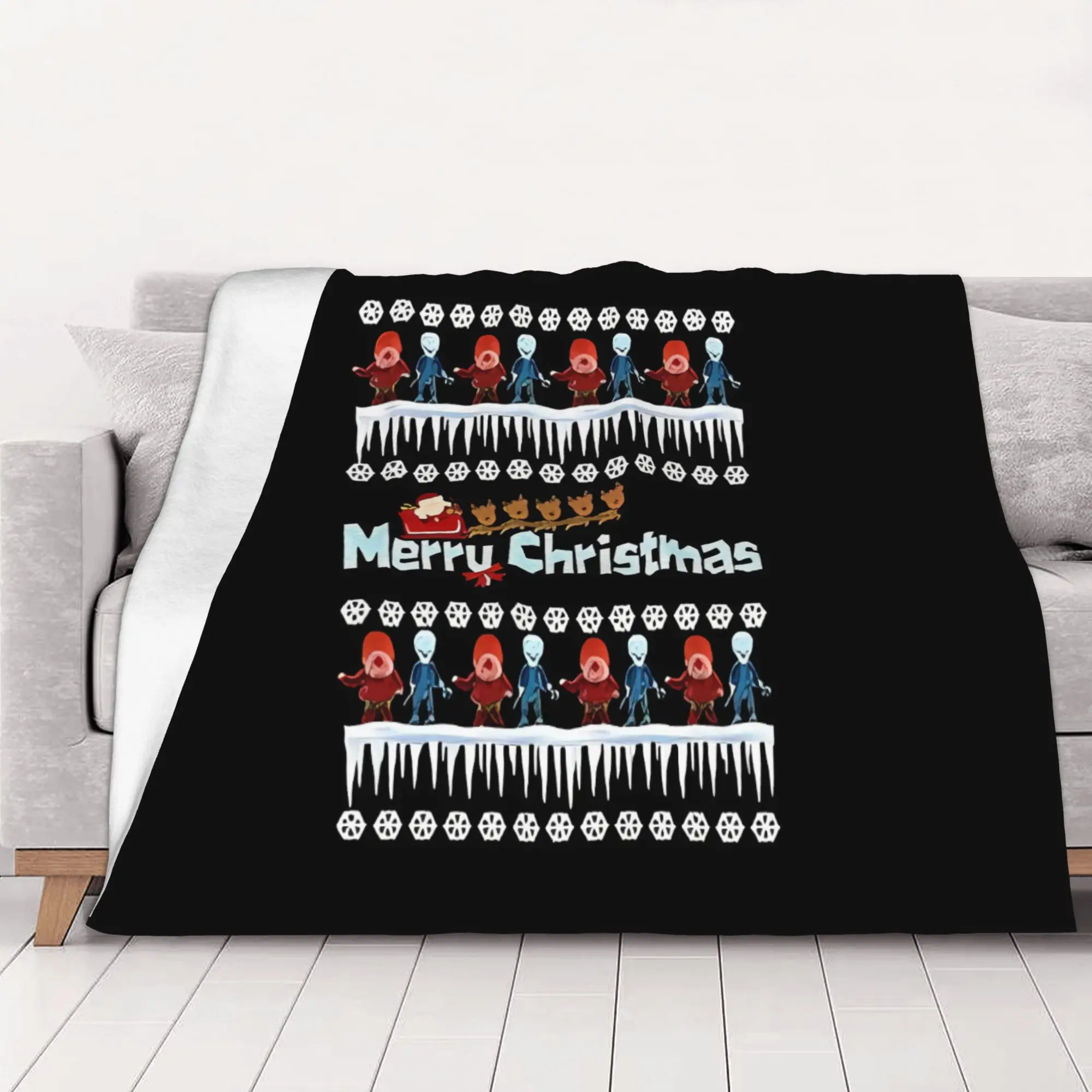 1PC home Cutecore Classic Christmas Miser Brothers Blanket Super Cosy Plush Home Living Room Sofa halloween