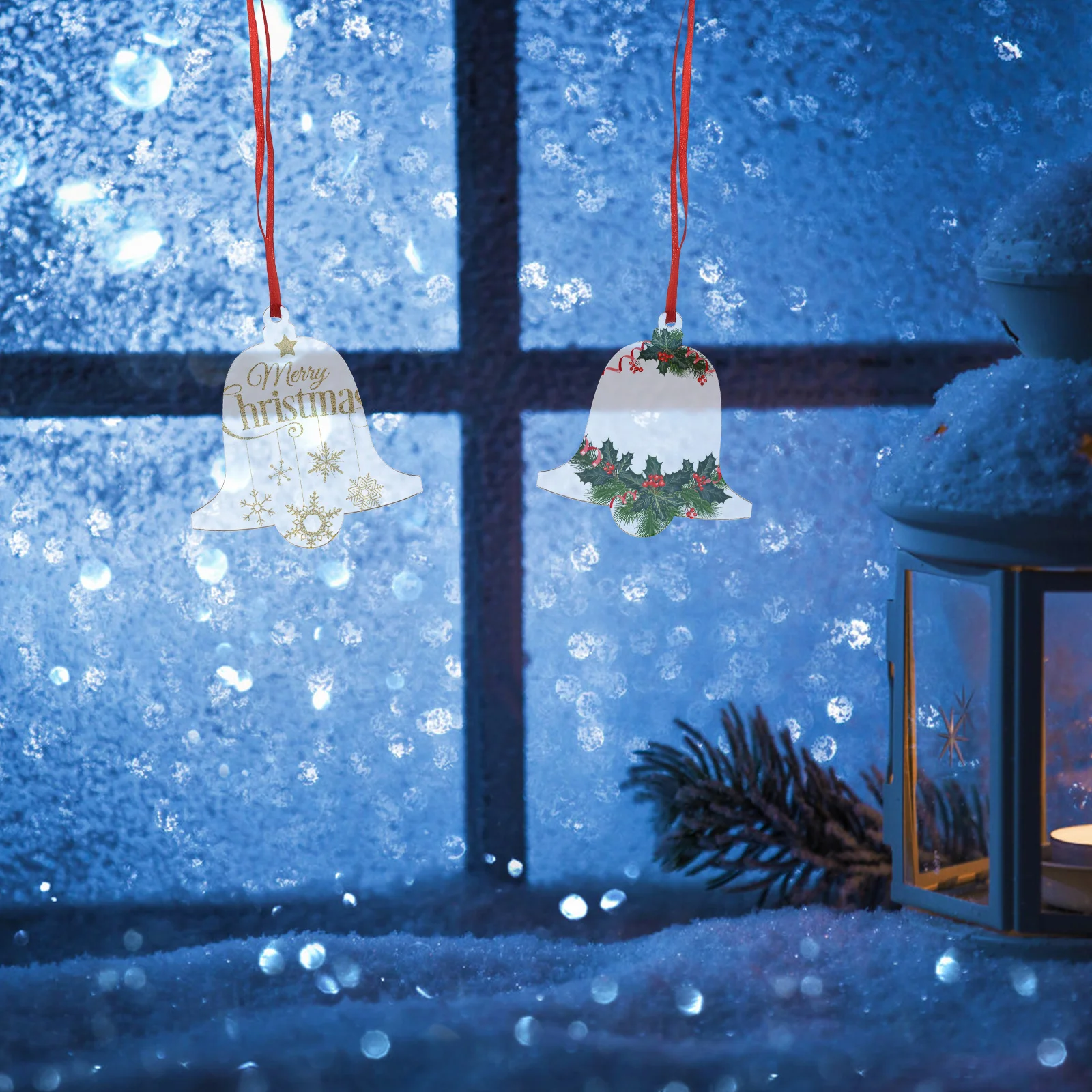 

10 Pcs Photo Christmas Tree Pendant Decoration Baubles Acrylic Ornaments Blank for Crafting