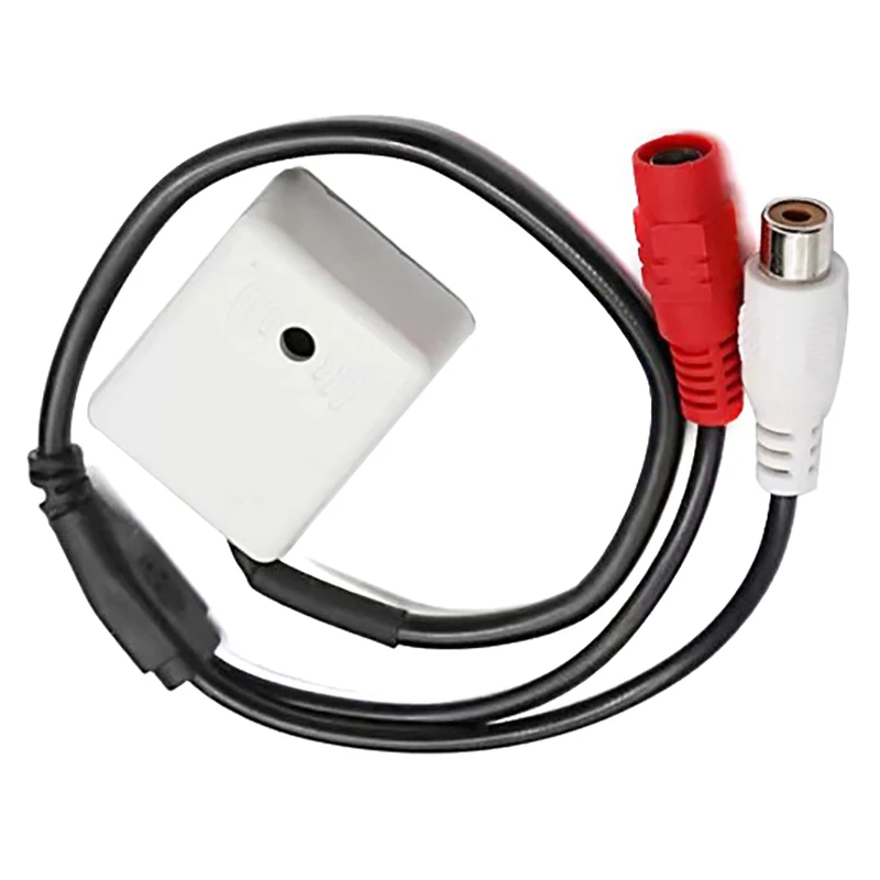 Dc 9V-12V Mini Microfoon Geluidsmonitor Audio Pick-Up Geluid Beveiliging Monitoring Rca Vrouwelijke Adapter Cctv Camera Beveiligingssysteem