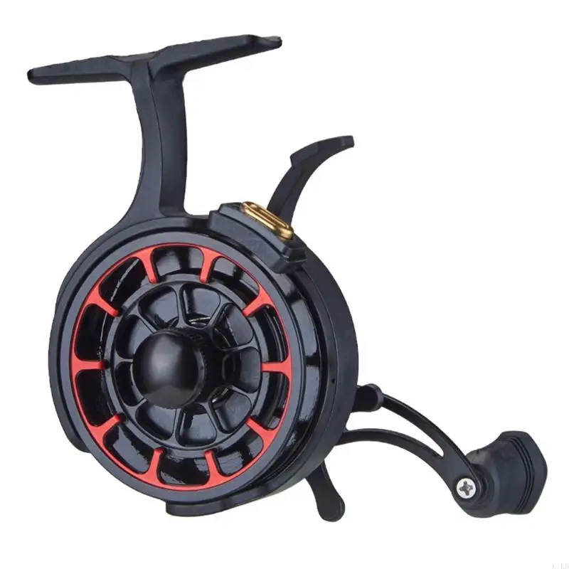 K1KD Ice Fishing Reels Left Handle Fishing Raft Wheel Ice Reels 4+1BB With High Foot